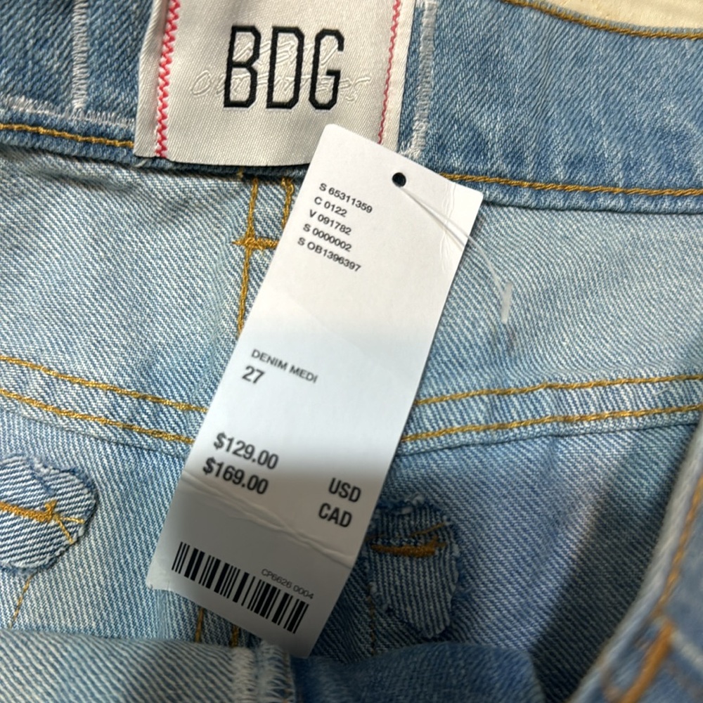 BDG patchwork jeans raw hem - Picture 7 of 10